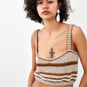 NWOT Zara cropped tank